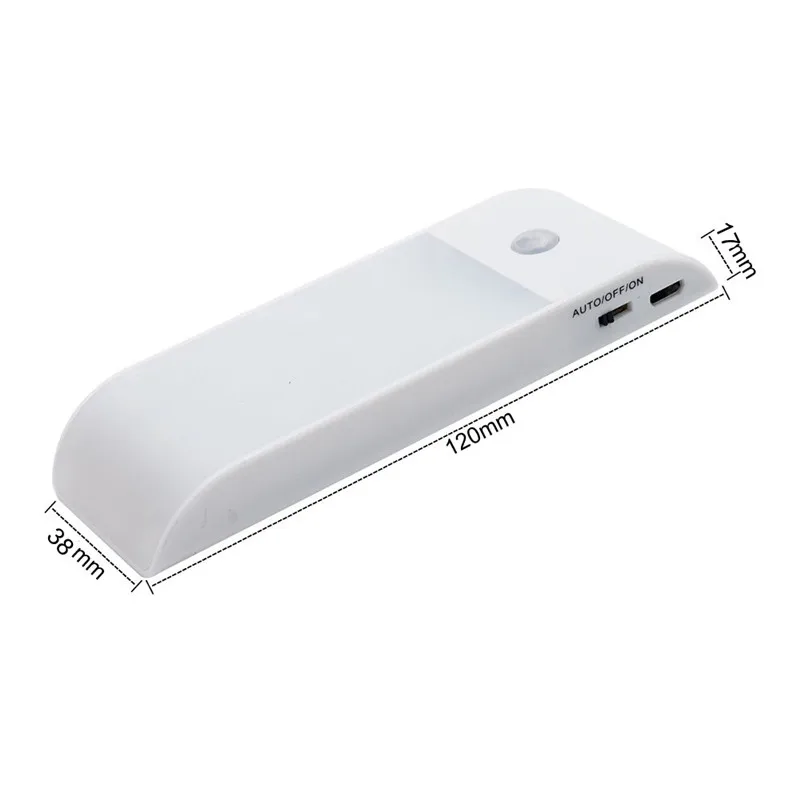  USB Rechargeable PIR Motion Sensor Night Light Wireless 12 LED Under Cabinet Closet Wardrobe Night  - 32830988149