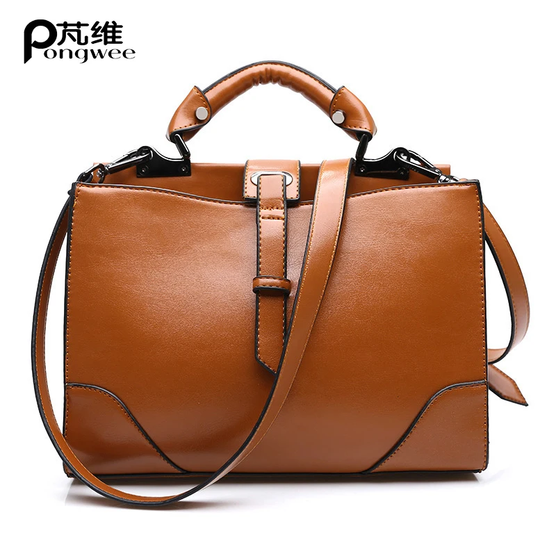 

PONGWEE Women Handbag Luxury Bag Fashion Bag Handbag Women Famous Brand Italian Leather Bags Bolsos Feminina Women Shoulder Bags