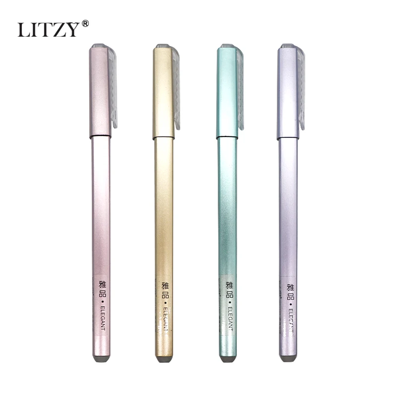 

4pcs/lot Erasable Pen Refill 0.38mm Blue Black ink Magic Gel Pen Signature Pen for School Office Writing Supply Promotional Gift