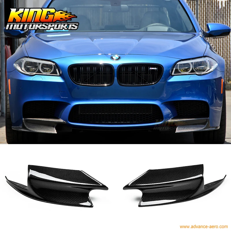 For 12 16 BMW F10 5 Series M5 RKP Style Front Bumper Lip Splitter 2PC ...