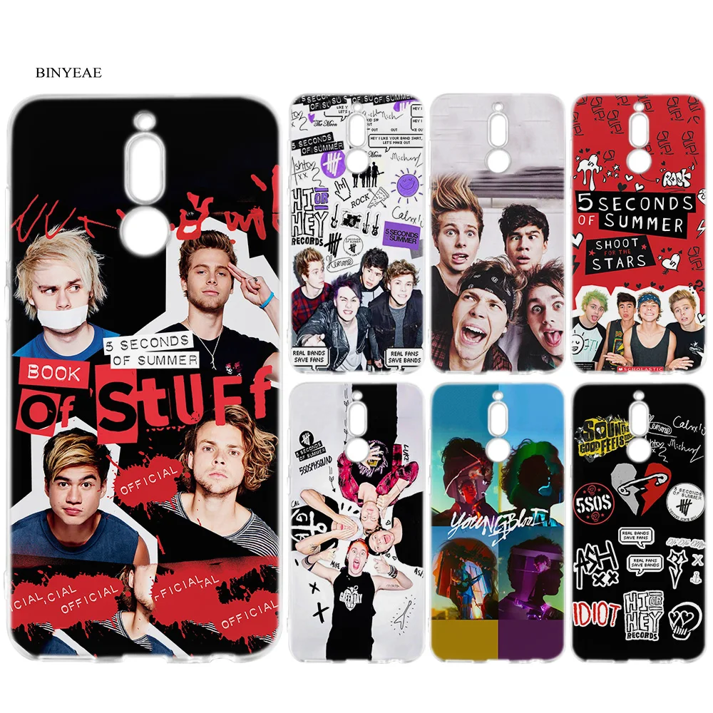 

5 Seconds Of Summer 5SOS Print Case for Huawei Mate 20 P20 Honor 9 10 8X 8C Nova 3i 4 Lite Pro P Smart Y6 Y9 Prime 2018 Cover
