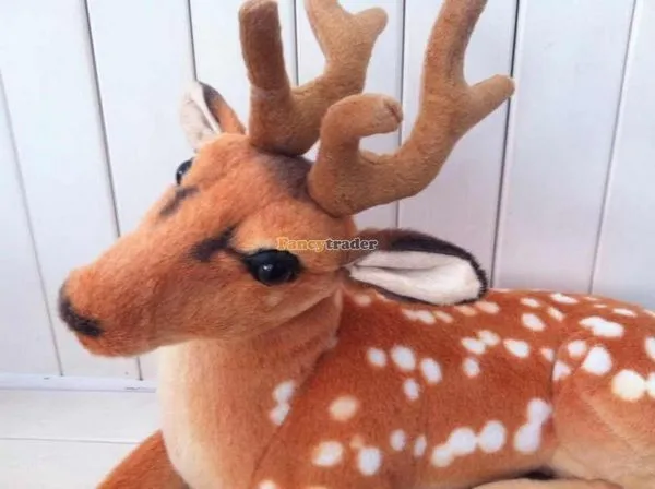 Fancytrader 47'' 120cm Lovely Plush Giant Stuffed Simulation Spotted Sika Deer, Free Shipping FT50175 (6)