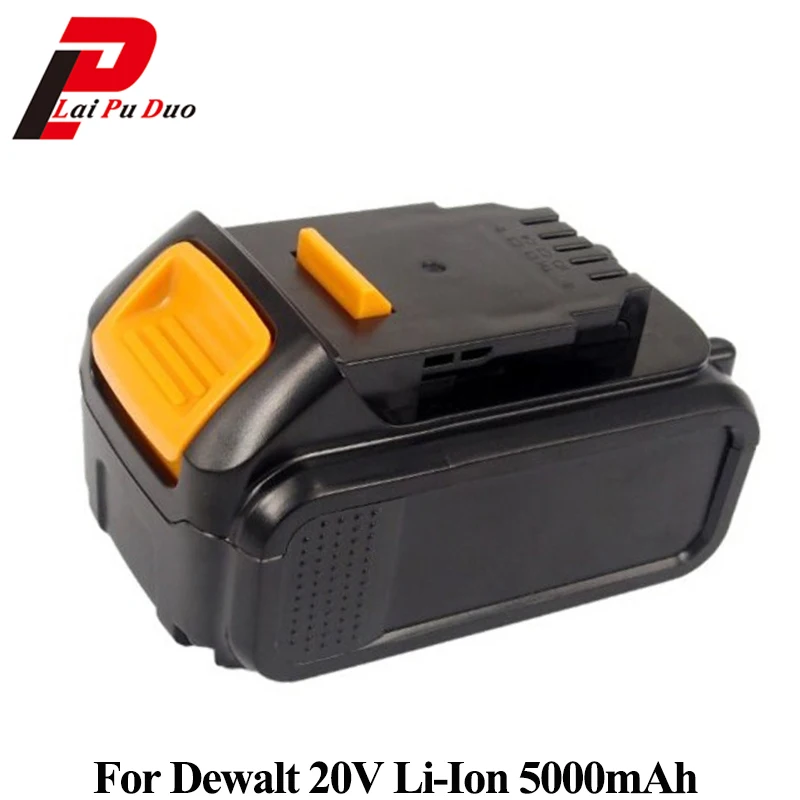 Литий-ионная батарея 18 В/20 в 5.0Ah для DEWALT DCB182, DCB200, DCB204, DCB183, DCB184