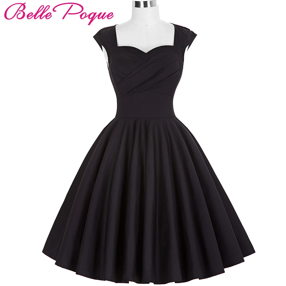 

Belle Poque 50s Vintage Dresses 2018 Audrey Hepburn Rockabilly Vestidos Big Size Womens Clothes Summer Retro Casual Party Dress