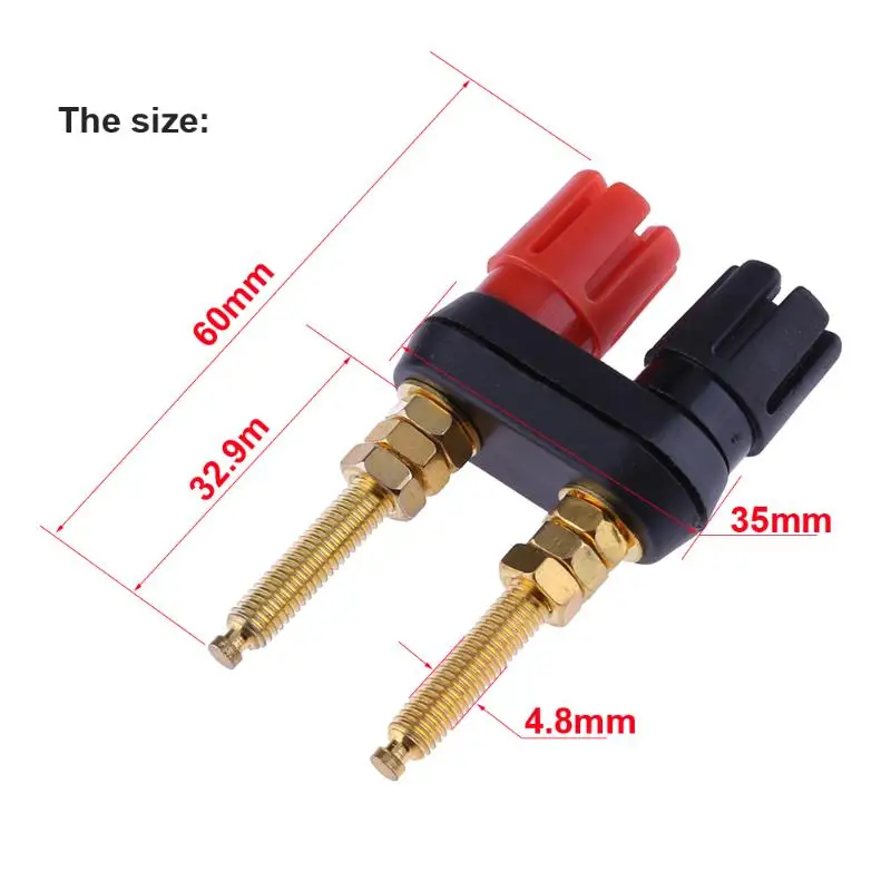 Расширенный динамик разъем типа "банан" клеммный разъем Разъем типа "банан" Позолоченные разъемы для усилителя динамика