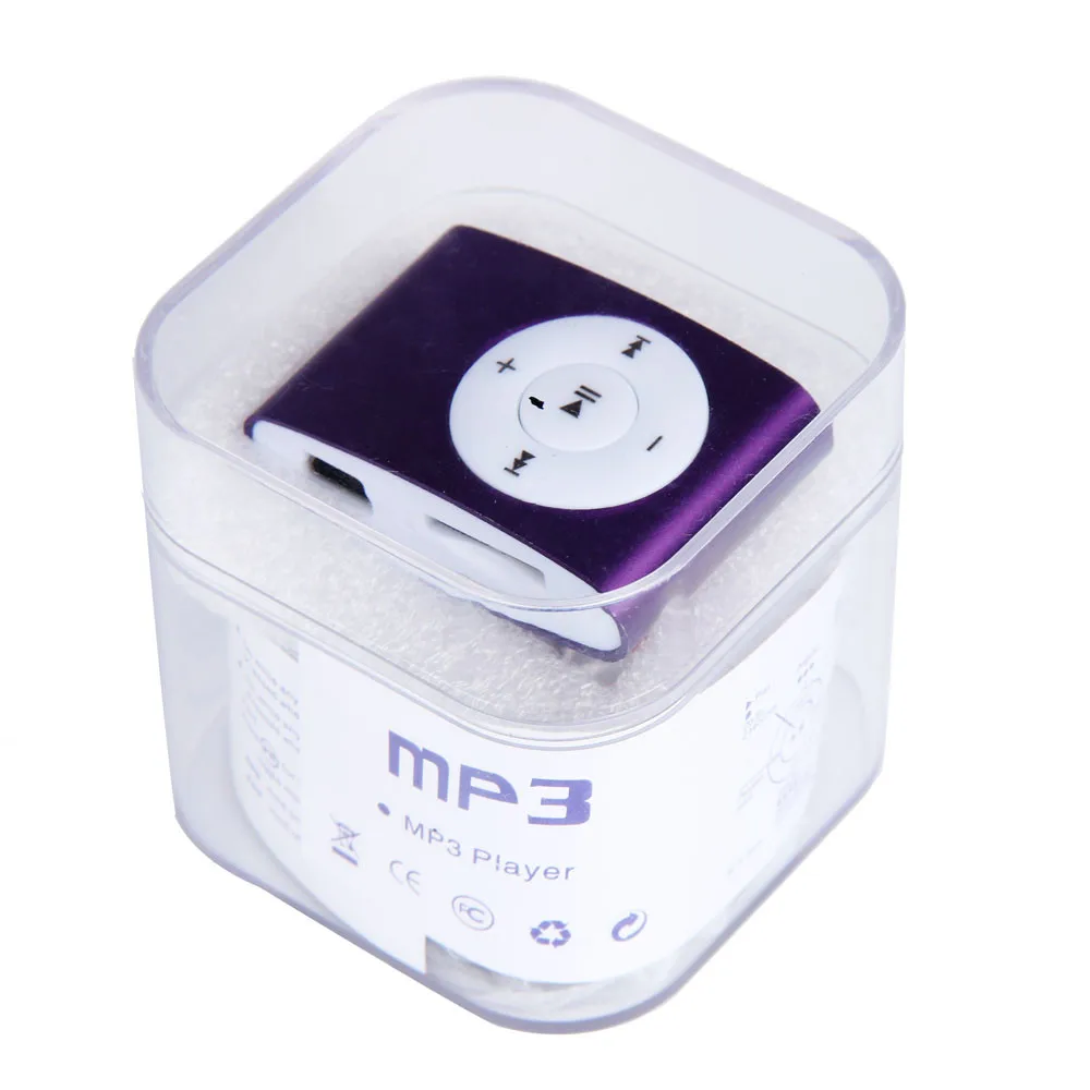 Hifi плеер Walkman USB мини mp3 Поддержка 32 ГБ Micro SD TF карта с наушниками небольшой клип _