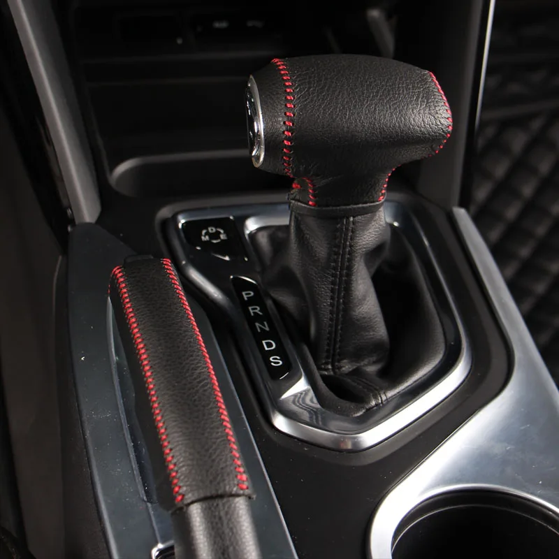2 шт. для Trumpchi GS4 2015-2017 AT крышка шестеренки и ручного тормоза кожаный верхний слой