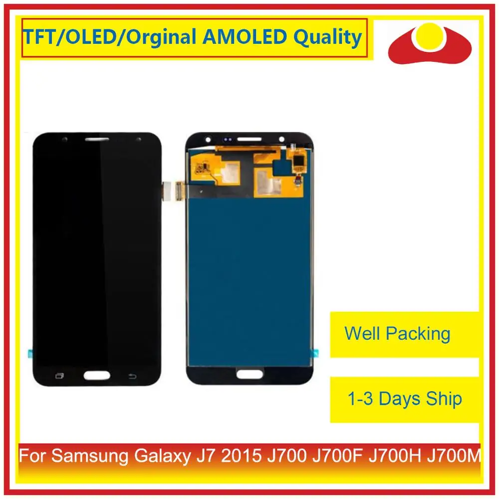 

10Pcs/lot For Samsung Galaxy J7 2015 J700 J700F J700H J700M LCD Display With Touch Screen Digitizer Panel Pantalla Complete