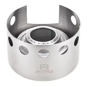 

Camping Alcohol Stove Portable Backpacking Windproof 201 stainless steel Solid Liquid Furnace Gas Stove Picnic Cooker Cookware