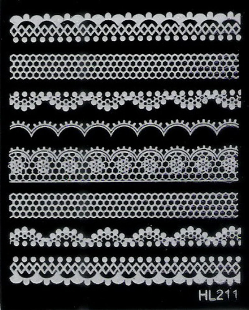 1 комплект смешанный дизайн дизайн ногтей водная переводная Наклейка 3D наклейка для ногтей s белые кружевные наклейки для ногтей наклейки декоративный для маникюра DIY - Цвет: 01