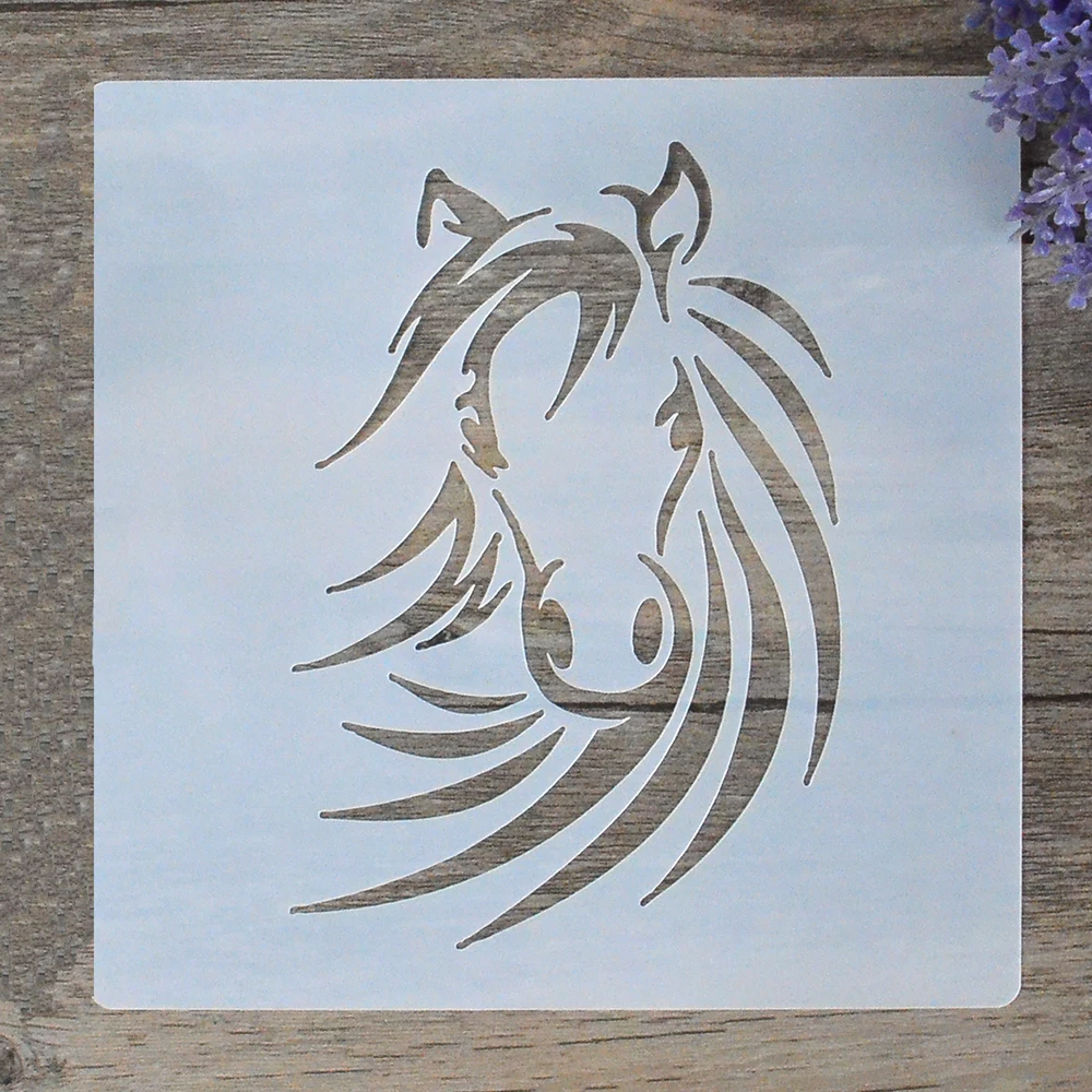 US $1.19 |DIY Craft Layering Horse Stencils For Walls Painting Scrapbooking Stamping Stamps Album Decorative Embossing Paper Cards 6 inch|stencils for walls|stencils for walls painting|stencils for painting walls - AliExpress