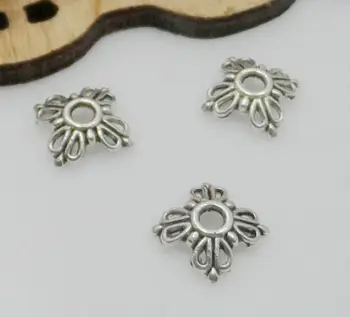 

Free Ship 1000Pcs Tibetan Silver Beautiful Flower Beads Caps 6x2mm