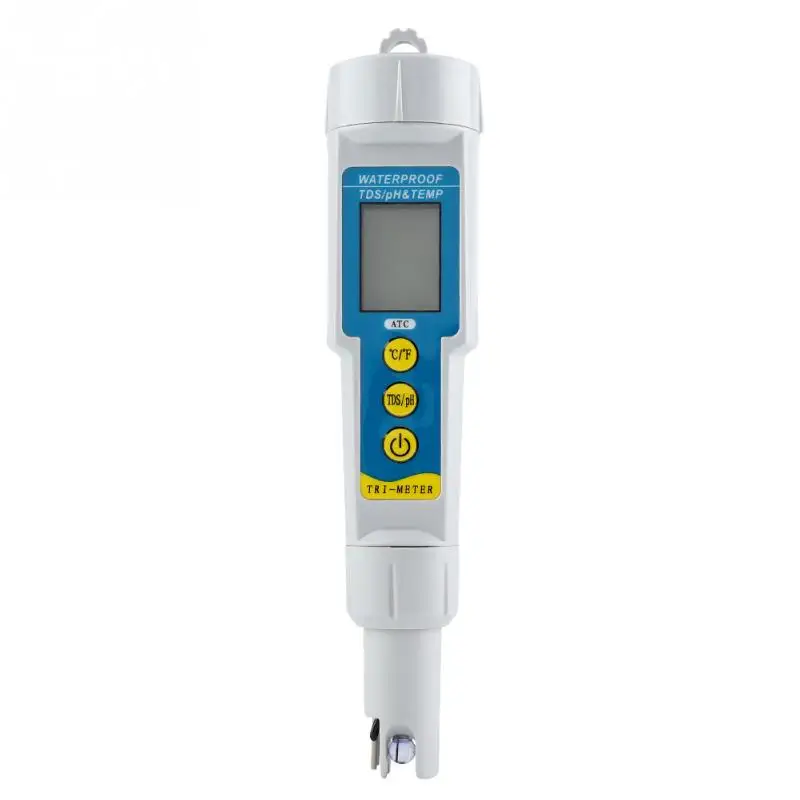 3 in 1 Digital PH/EC/TEMP Meter Tester Aquarium Pool Hydroponic Water