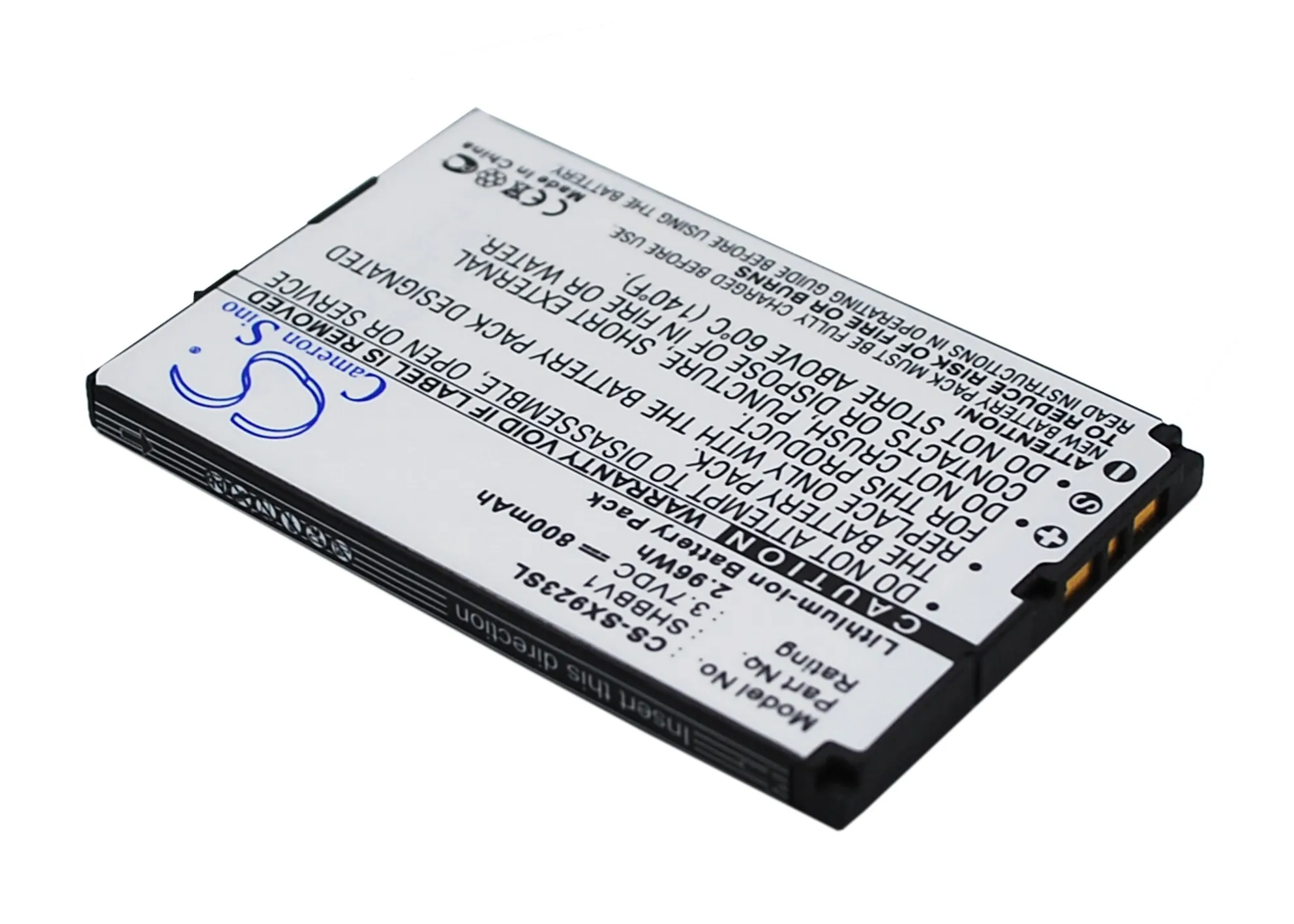 Аккумулятор Cameron Sino 800mAh SHBBV1 для Sharp 9020C 923SH|Аккумуляторы мобильных телефонов| |