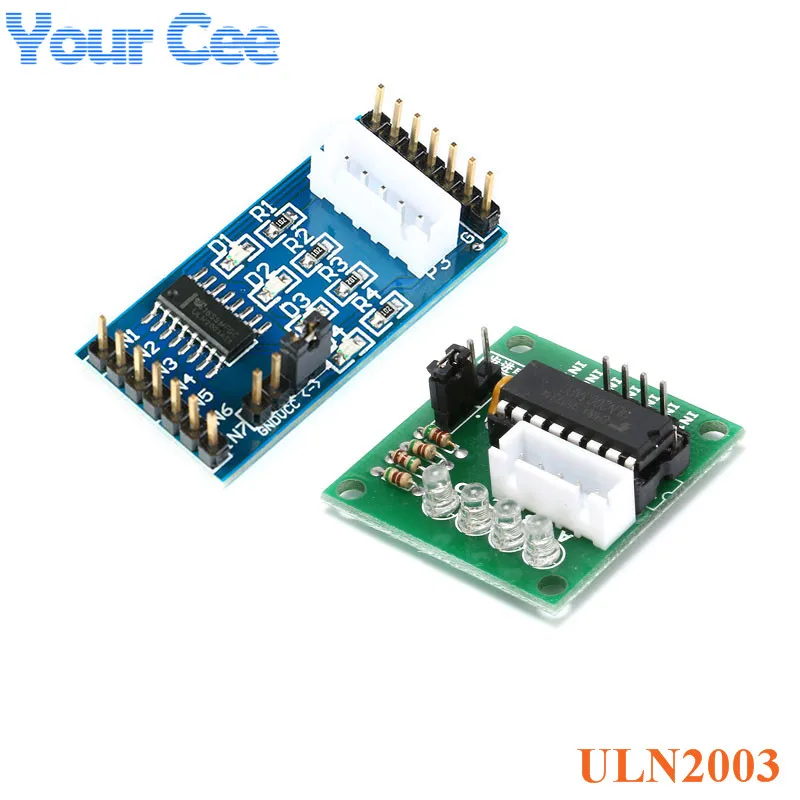 

ULN2003 Stepper Motor Driver Board Module For Arduino AVR SMD Bule Green board
