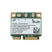 Двухдиапазонная Беспроводная-N для Intel 6300 633ANHMW 450 Мбит/с Wifi Mini PCI-E беспроводная карта 802.11a/g/n 2,4G/5G