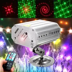 Голосовое управление музыкальный Ритм вспышка светодиодный лазерный проектор сценический свет дискоклуб танцевавечерние Вечеринка