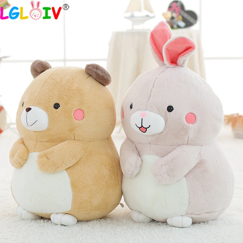 

LGLOIV Large 45CM Cute Groundhog PP Cotton Rabbit Rat Plush Toy Soft Bear Doll Stuffed Plush Toys for children Drop-Shipping