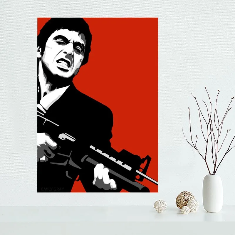 

Nice Scarface Movie Poster Custom Canvas Poster Art Home Decoration Cloth Fabric Wall Poster Print Silk Fabric