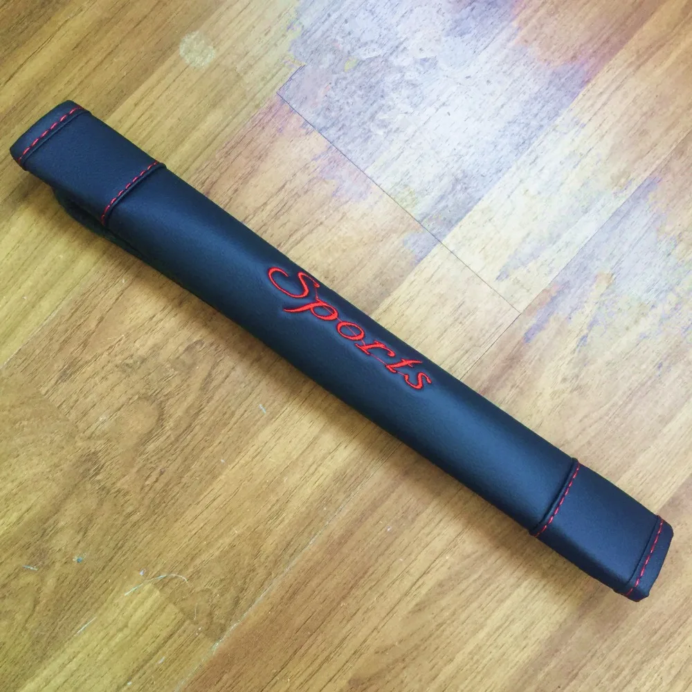 Extended 40cm&25.5cm PU Seat Belt Pad Sports Car safety Seat Belt Cover