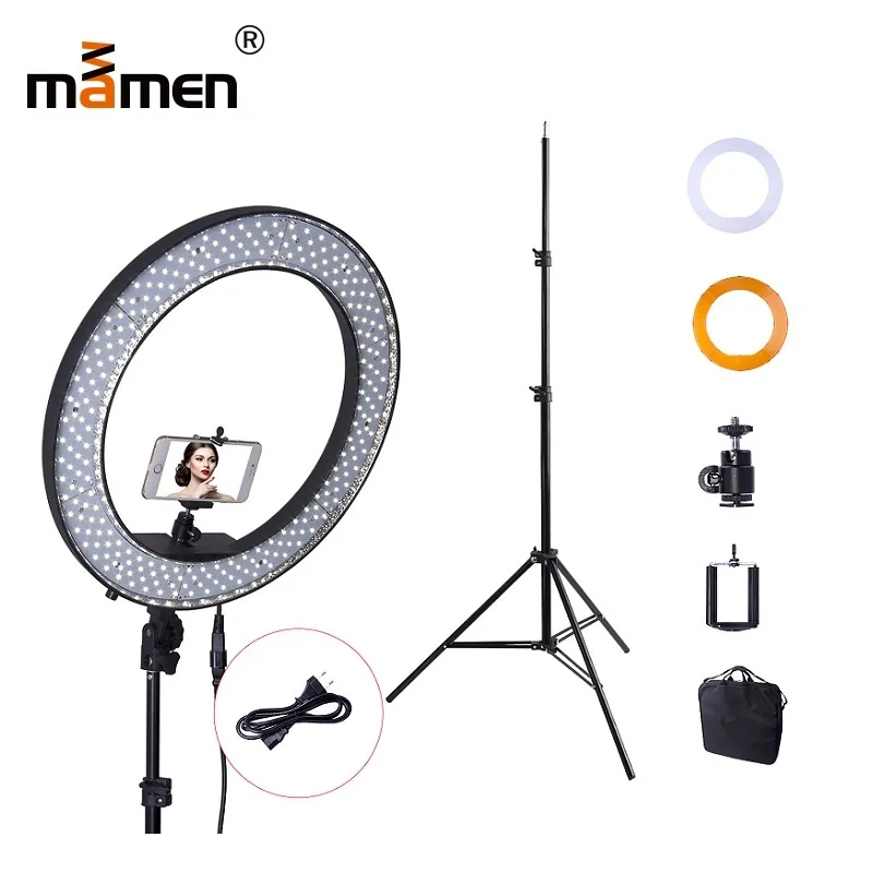 18 дюймов 55 Вт Mamen 5500K освещение для фотосъемки 240 шт. камера светодиодная SMD