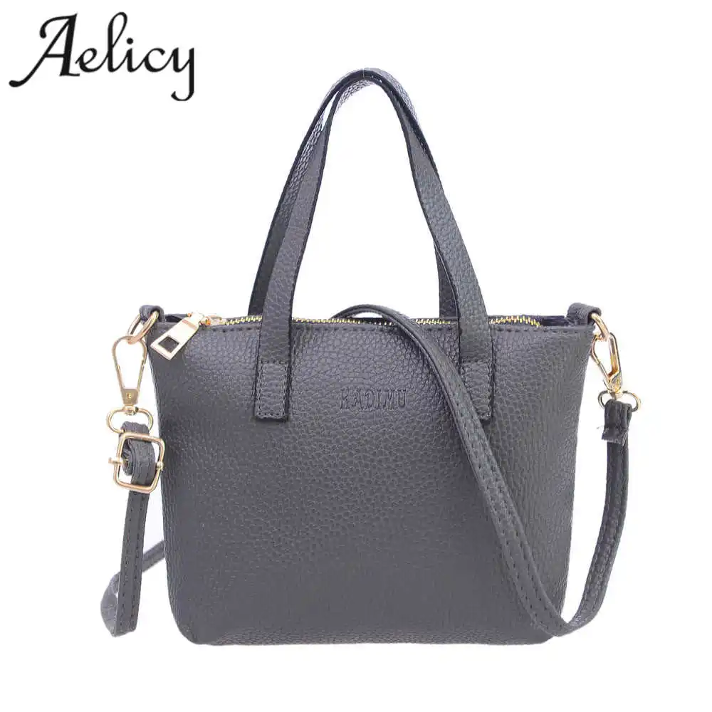 Aelicy женские Сумки из искусственной кожи Женская Большая Сумка тоут квадратные
