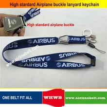 keyring Airbus Boeing aircraft airplane buckle Lanyard Pilot Crews ID Card Holder snap clasp clip Spring Gate ring sling string