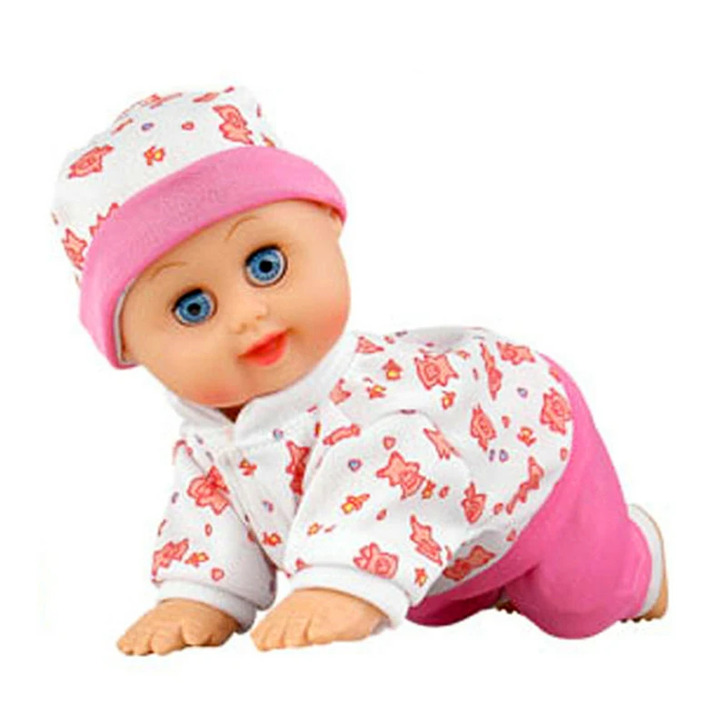 

Fashion Electric Music Crawling Say Mama Daddy Laugh Crawl Doll Baby Infant Talking Singing Dancing Doll Pink Blue Doll Baby Toy