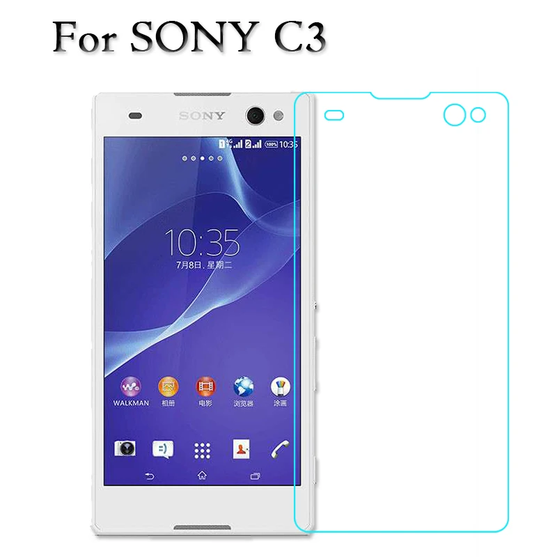 Закаленное стекло для Sony Xperia C3 C4 C5 E4 E4G V S LT26I LT25I защита экрана Взрывозащищенная