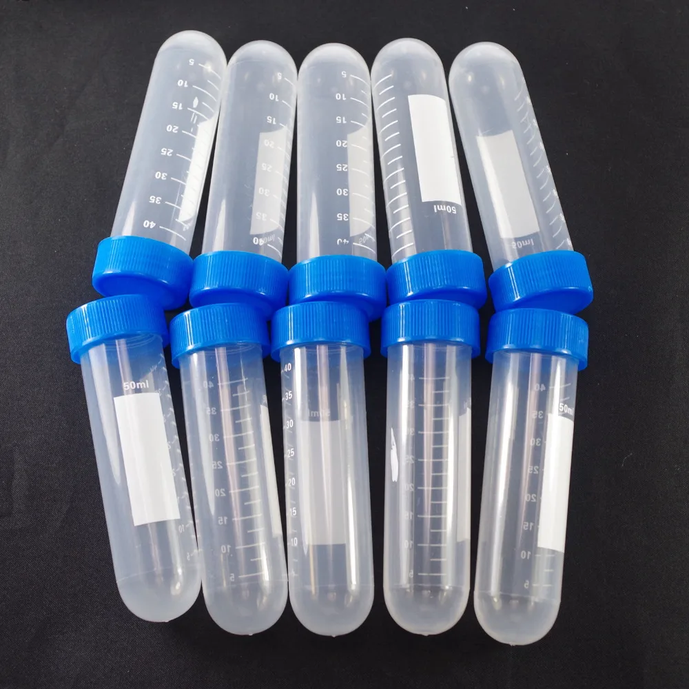 Plastic test tubes centrifuge tubes 50ml round bottom lot50 in Centrifuge Tubes from Office