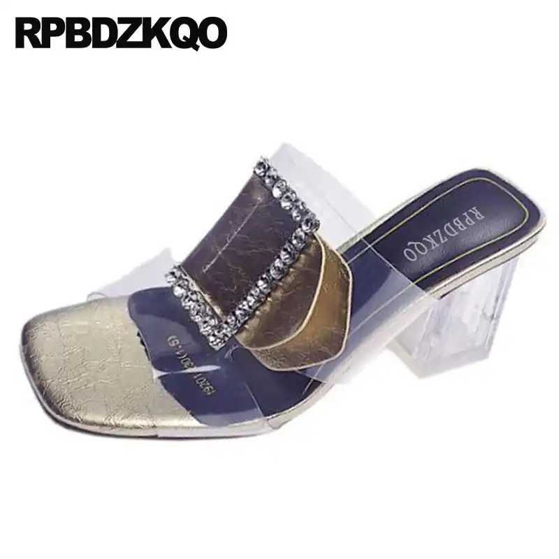 clear glass slipper shoes