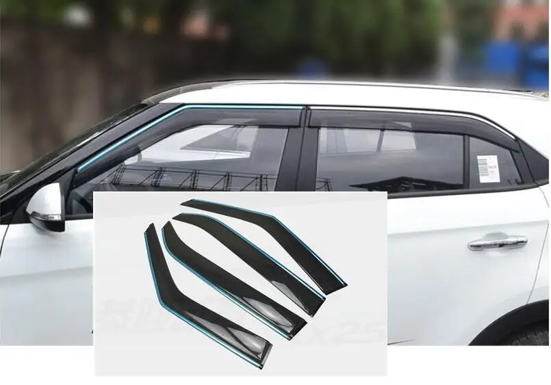 Для hyundai Creta ix25 окно козырек боковое окно дефлекторы Крышка автомобильные аксессуары
