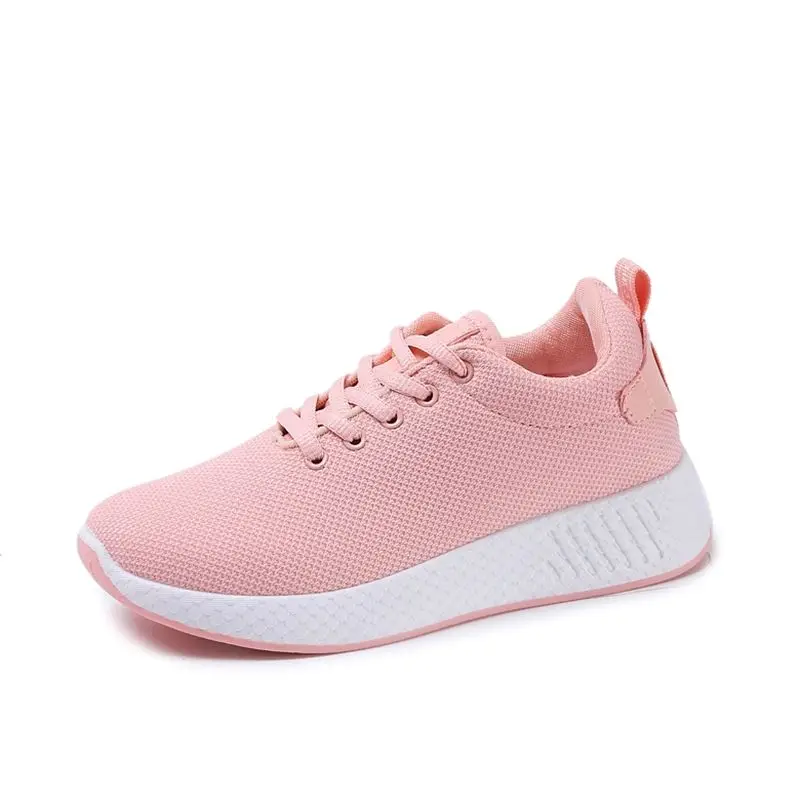 

Women's Shoes 2018 Flat Sneakers Spring and Autumn New Shuttle Shuttle Weaving Breathable Comfort Large Size Female Shoes