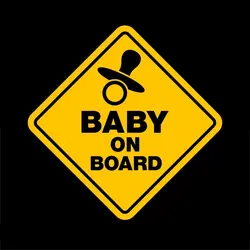 Отражающие Стикеры соску Baby на борту Предупреждение знак безопасности Стикеры s виниловая наклейка стайлинга автомобилей для тела двери