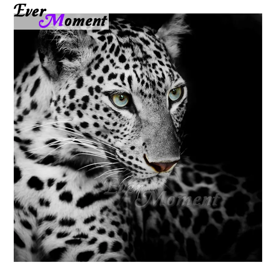 

Ever Moment Diamond Painting Picture Of Rhinestone Mosaic Leopard Full Square Drill Diamond Embroidery Home Decoration 3F894