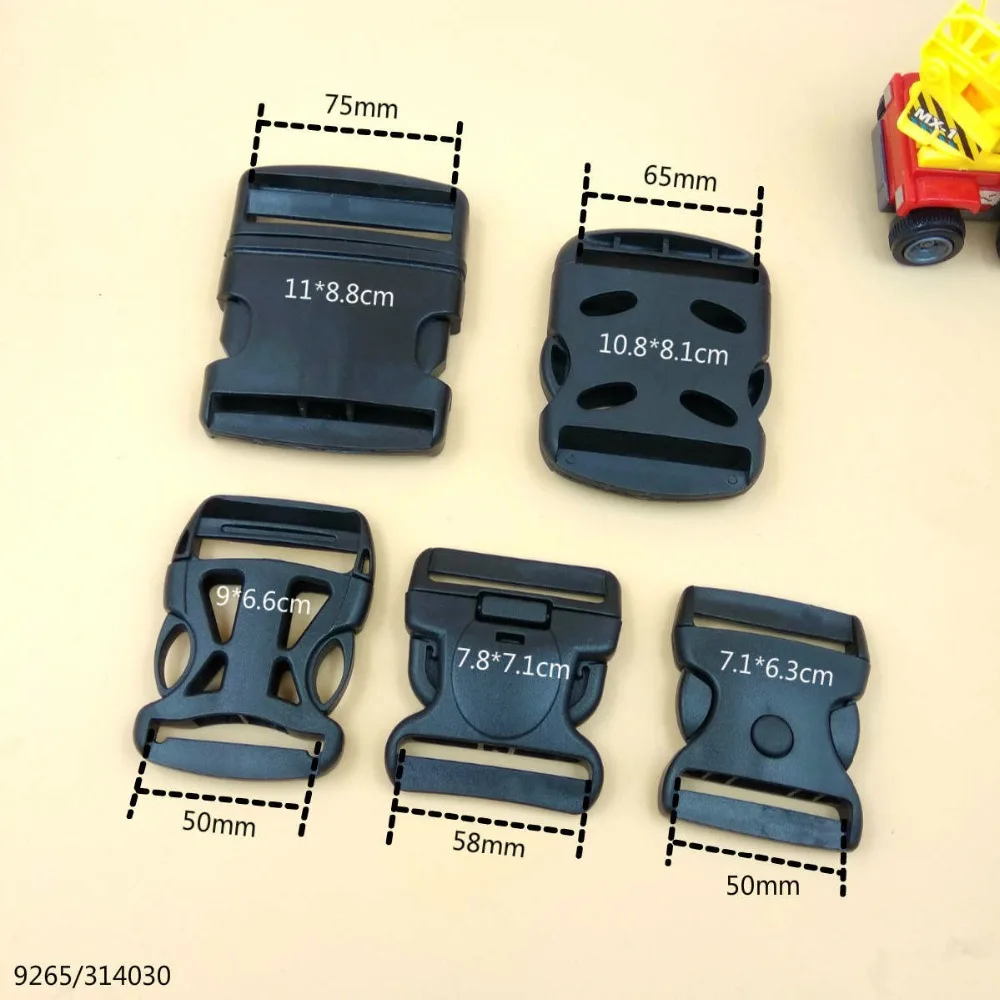 

For 50/58/65/75mm Webbing 4pcs Big Size Plastic Quick Side Release Buckles For DIY Bag Luggage Belt Straps Sewing Accessories