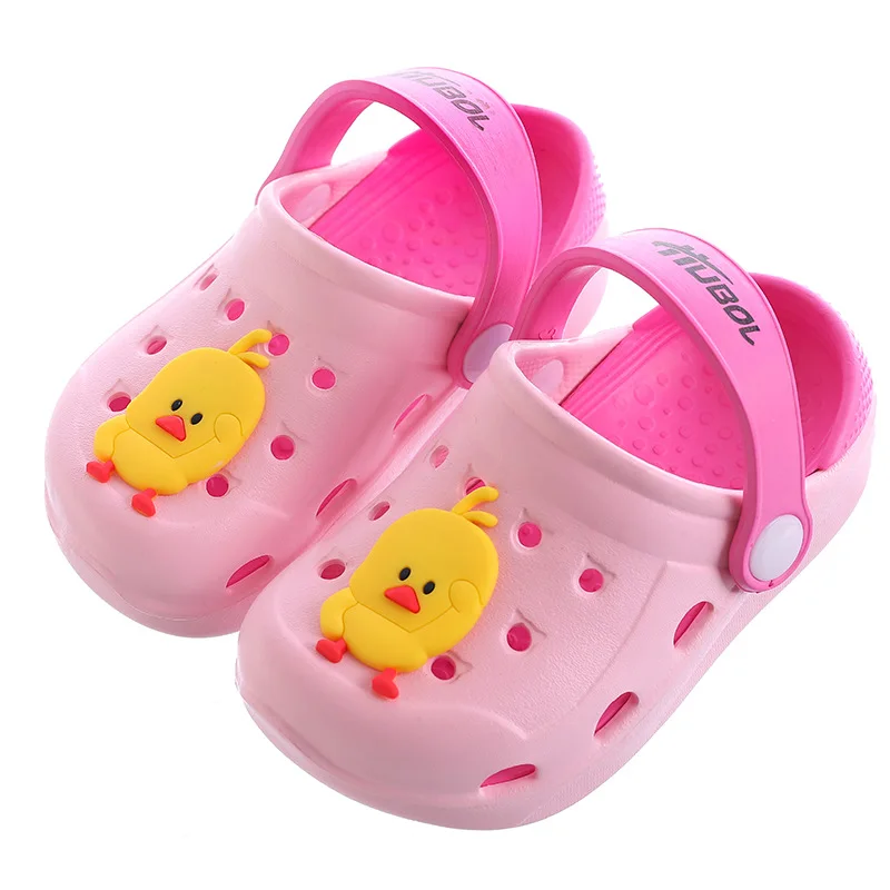 

Children's Sandals Slippers New Boys Girls Summer Indoor Home Garden Slip Wear-resistant Cartoon Cute Hole Shoes Baby Slippers