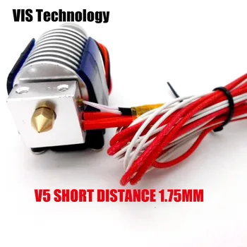 

V5 j-head hot end for 1.75/3.0mm long /short distance filament Bowden Extruder 0.4mm Nozzle