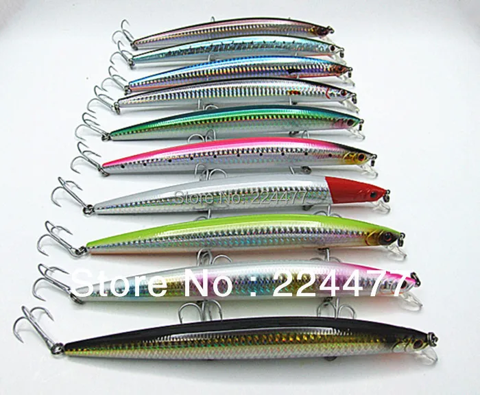 

17.5cm 30g Suspending Type Sea Lure Lure Minnow Bait Fishing Lure Plastic Hard Bait Fishing Tackle Chinese Hook
