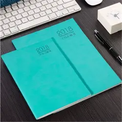 2018,1-2019,6 искусственный кожаный чехол B5 планировщик Еженедельных назначение книги ноутбук для офиса