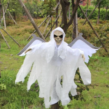 

Creepy Halloween Props Hanging Skull Skeleton Ghost Devil Pendant Halloween Party Events Supplies Home Bar KTV DIY Decoration