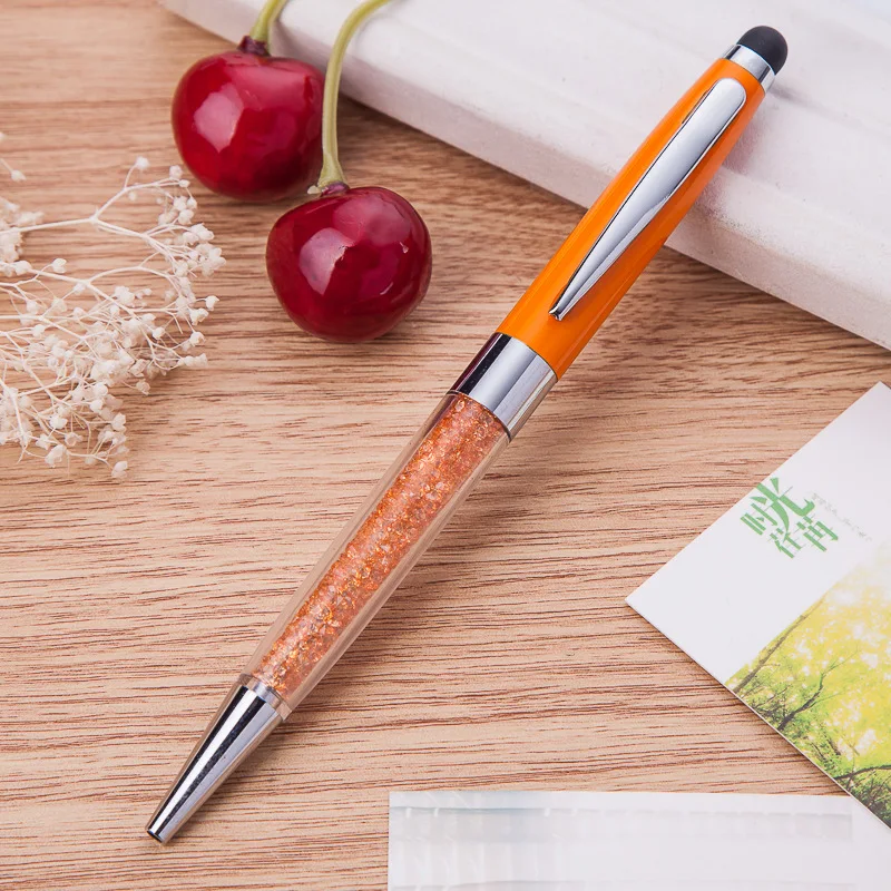 90 шт./компл. Производители продажи металлической сенсорный экран Pen новый кристалл ручка бизнес-подарок оптовая ручка