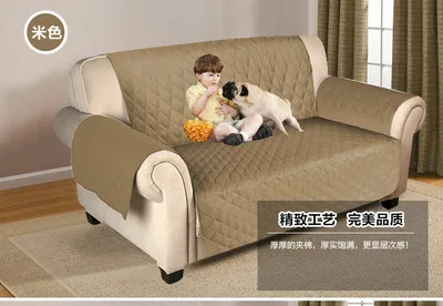 Чехол для дивана для собак водонепроницаемый протектор растягивающийся диван сиденье Реверсивный мебель места для влюбленных один/два/три местный чехол - Цвет: Светло-желтый