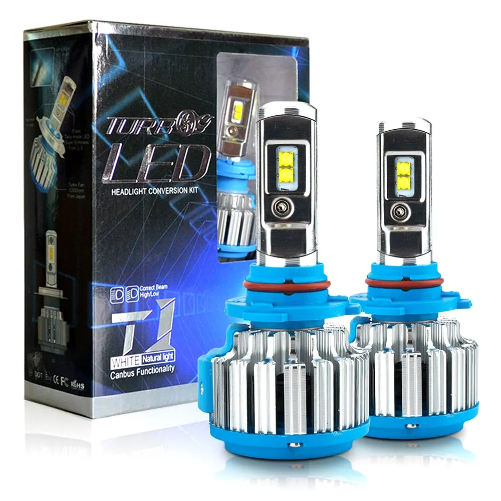 HL T1 Pro светодиодный фар автомобиля лампы 70W 7200LM H4 9004 подол короче спереди и длиннее