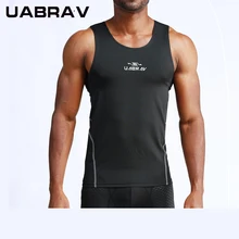 UABRAV мужские жилеты для бега летние дышащие беговые короткие футболки майка фитнес, бодибилдинг, тренировка тренажерный зал спортивные рубашки без рукавов