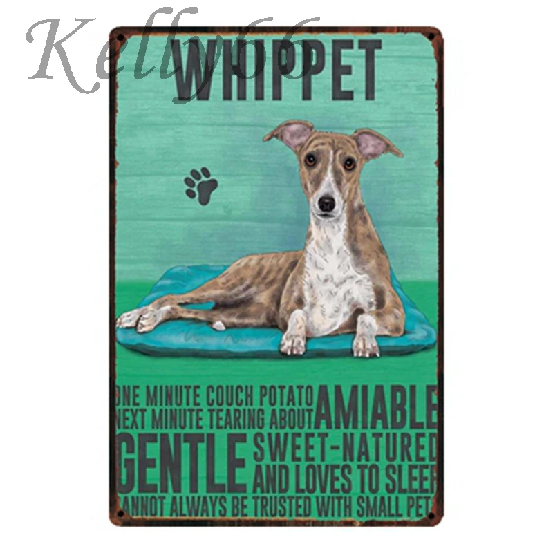 

[ Kelly66 ] WHIPPET Vintage Metal Sign Tin Poster Home Decor Bar Wall Art Painting 20*30 CM Size y-1608
