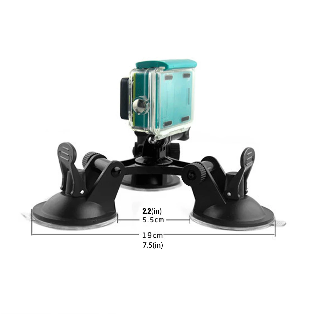 Спортивная камера поплавок низкий угол плавающий Ручной палка рукоятка монопод три ноги автомобиль присоска для GoPro