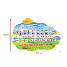 Детский обучающий коврик Русский алфавит обучающая игрушка язык раннее образование игрушечный коврик фонетический звуковой ковер