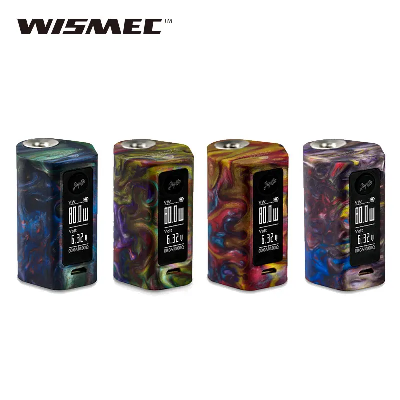 Hot Original 80W WISMEC Reuleaux RXmini RESIN TC MOD 2100mAh Built-in Battery Huge Vaping rxmini rxsin Electronic Cigarette Mod