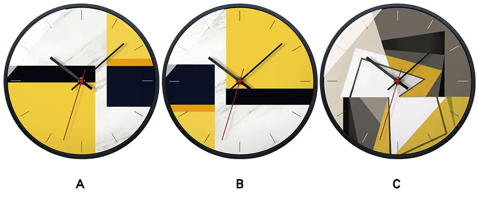 3 узора 12 дюймы, настенные часы современный дизайн металла рамки гостиной украшения новоселье подарок настенные часы домашний декор